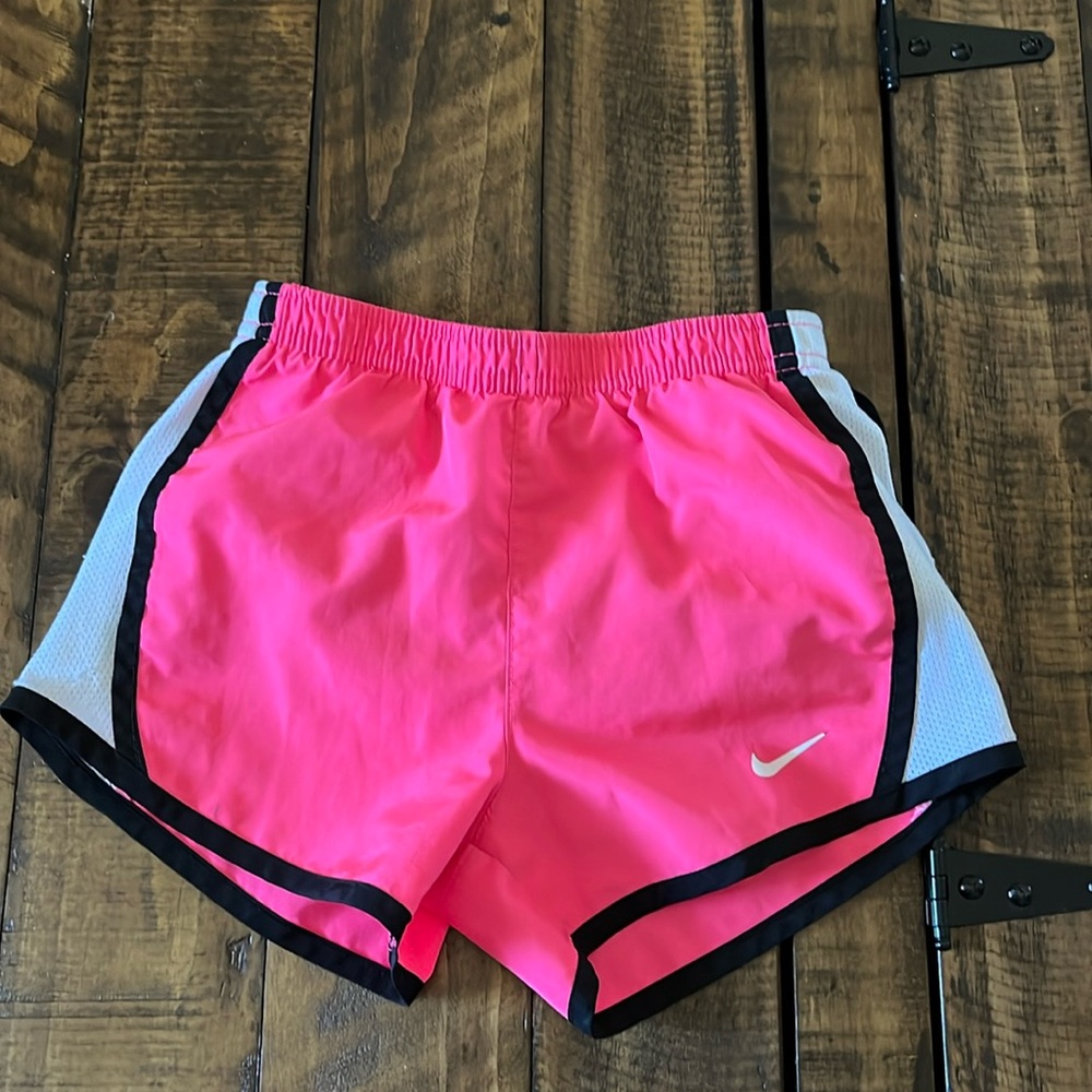 Girls pink Nike shorts